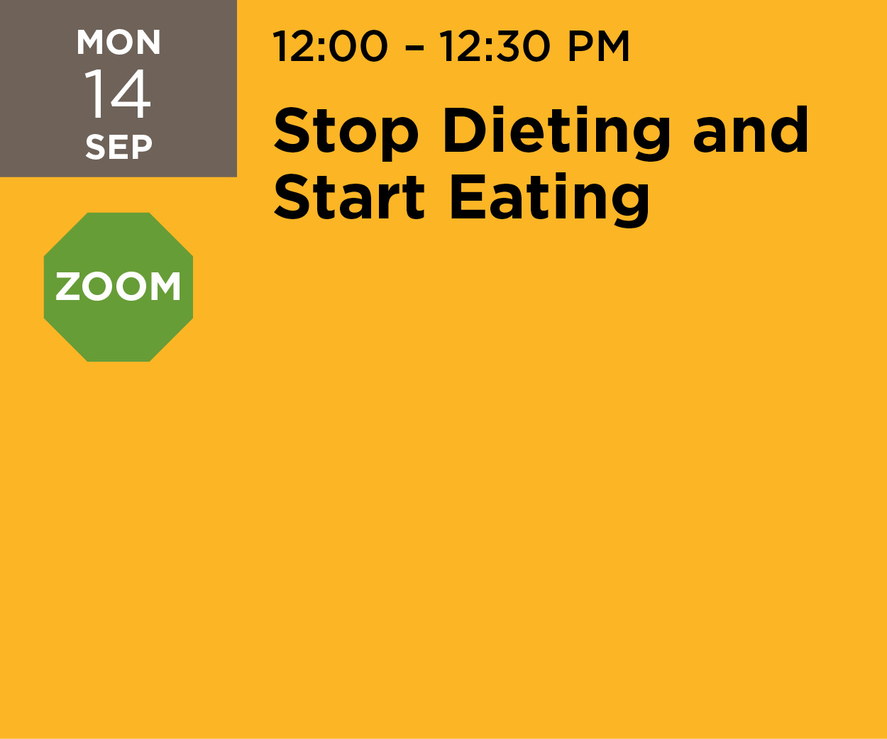 stop dieting, start eating