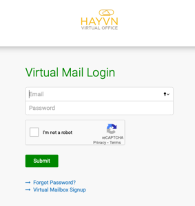 Virtual Office Plans Mail Login