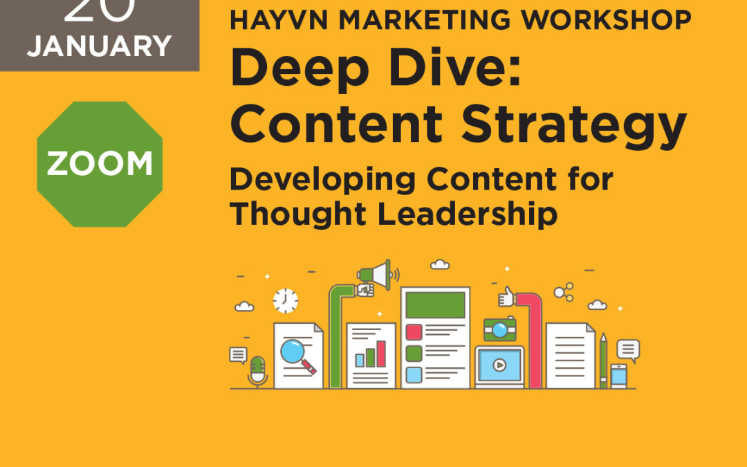 4-Week Marketing Workshop Deep Dive: Content Strategy