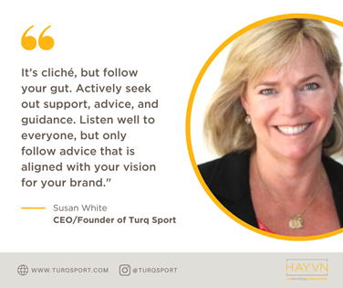 Susan White quote, CEO/Founder of Turq