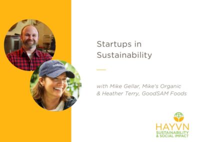 Stories from Startups in Sustainability