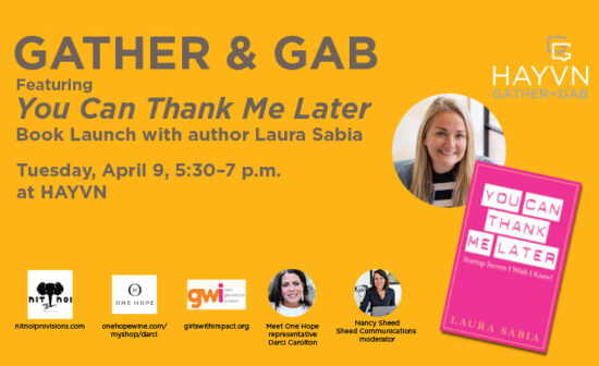 Gather & Gab event in April 2024