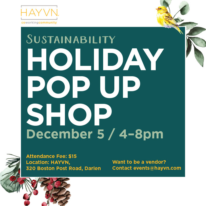 December 5, 2024 Sustainability Holiday Pop Up Shop