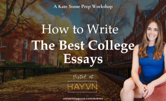 How to Write the BEST College Essays Workshops