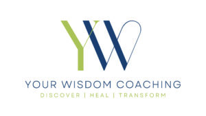Your Wisdom Coaching YWC LOGO CMYK stacked Healing Hand and Heart