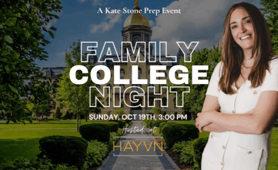 Kate Stone Prep's Family College Night on October 19, 2025