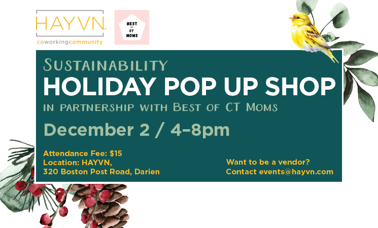 2025 Sustainability Holiday Pop Up Shop in partnership with Best of CT Moms
