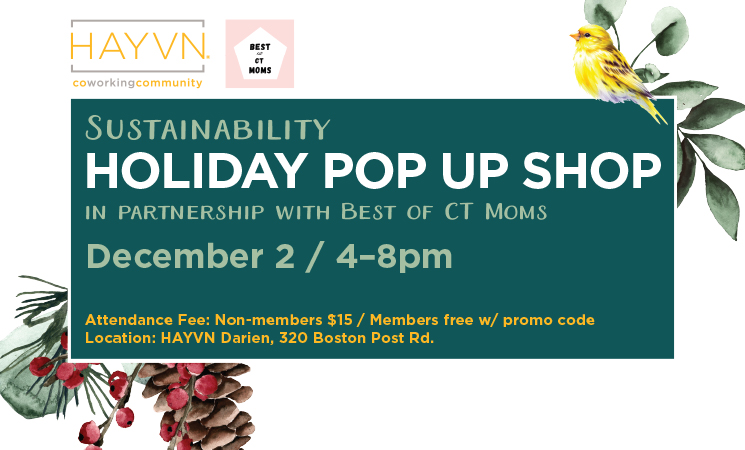 HAYVN Sustainability Holiday Pop Up Shop