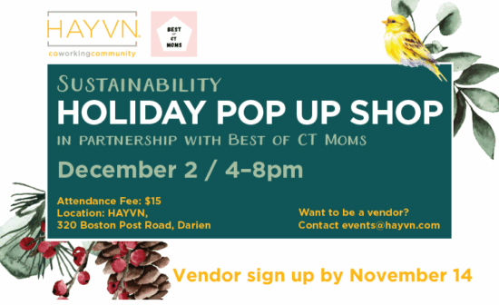 2025 Sustainability Holiday Pop Up Shop in partnership with Best of CT Moms