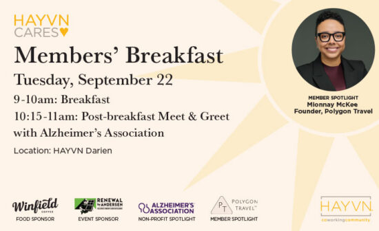 September Members Breakfast (9am-10am) + Post-Breakfast Meet & Greet with Alzheimer's Association (10:15am-11am)