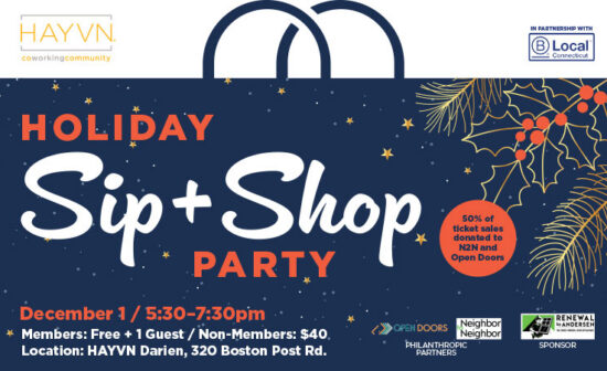 HAYVN Holiday Party and Sip & Shop