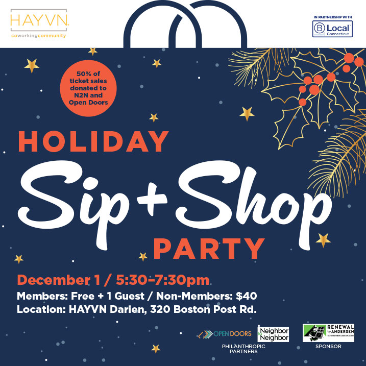 HAYVN Holiday Party and Sip & Shop