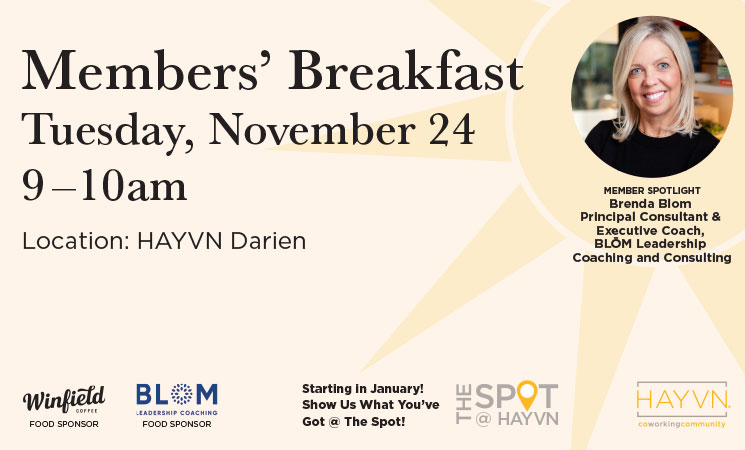 HAYVN Member Breakfast November 2026